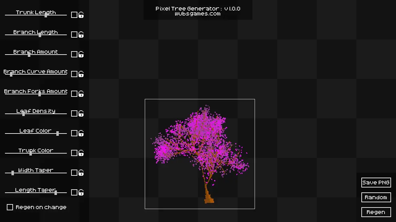 像素树木生成器（PIXEL TREES）
